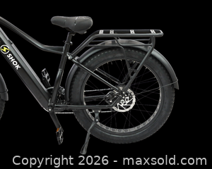 MaxSold Auction: SHOK Atomik - Black (50% Matte Finish), Fat Tire Mountain Ebike 48V, 500W, 10.4Ah, 500Wh, Shimano, EXSHO, Innova, KMC, Prowheel, SKE9200BK, **NEW, IN- - Cambridge (Ontario, Canada) PARTNER MANAGED Commercial Liquidation Online Auction - Pinebush Road