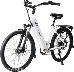 MaxSold Auction: SHOK Nova - White, Step-Through City Ebike, 48V, 500W, 10.4Ah, 500Wh, Shimano, Zoom, Kenda, KMC, MXUS, Promax, IP65, SKE9400WT, **NEW, IN-BOX** - Cambridge (Ontario, Canada) PARTNER MANAGED Commercial Liquidation Online Auction - Pinebush Road