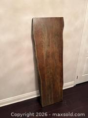 MaxSold Auction: Solid Live Edge Floating Wood Wall Shelf with Mounting Hardware - Richmond Hill (Ontario, Canada) SELLER MANAGED Moving Online Auction - Fern Avenue