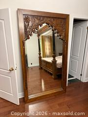 MaxSold Auction: Very Large Ornately Carved Wood Framed Floor Mirror-  4' x 7'ft - Richmond Hill (Ontario, Canada) SELLER MANAGED Moving Online Auction - Fern Avenue
