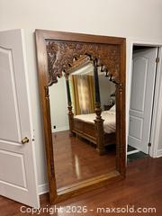 MaxSold Auction: Very Large Ornately Carved Wood Framed Floor Mirror-  4' x 7'ft - Richmond Hill (Ontario, Canada) SELLER MANAGED Moving Online Auction - Fern Avenue