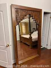 MaxSold Auction: Very Large Ornately Carved Wood Framed Floor Mirror-  4' x 7'ft - Richmond Hill (Ontario, Canada) SELLER MANAGED Moving Online Auction - Fern Avenue