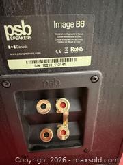 MaxSold Auction: PSB Image B6 Bookshelf Speakers (Pair) - Toronto (Ontario, Canada) SELLER MANAGED Downsizing Online Auction - Palamar Road