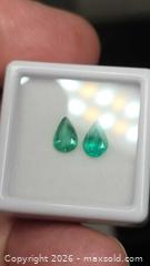 MaxSold Auction: Incredible high quality natural Emerald pair  - Toronto (Ontario, Canada) PARTNER MANAGED Reseller Online Auction - Gerrard Street