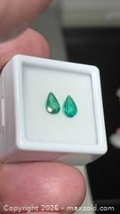 MaxSold Auction: Incredible high quality natural Emerald pair  - Toronto (Ontario, Canada) PARTNER MANAGED Reseller Online Auction - Gerrard Street