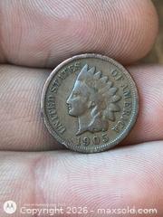 MaxSold Auction: 1905 Indian Head One Cent Coin - Philadelphia - Kingston (Ontario, Canada) SELLER MANAGED Downsizing Online Auction -  Railway Street