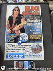 MaxSold Auction: Big Gilson 2008 Autographed Framed Poster - Kingston (Ontario, Canada) SELLER MANAGED Downsizing Online Auction -  Railway Street