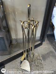 MaxSold Auction: Brass 5-Piece Fireplace Tool Set with Stand - Kingston (Ontario, Canada) SELLER MANAGED Downsizing Online Auction -  Railway Street