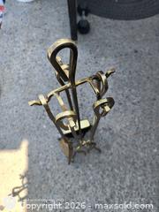 MaxSold Auction: Brass 5-Piece Fireplace Tool Set with Stand - Kingston (Ontario, Canada) SELLER MANAGED Downsizing Online Auction -  Railway Street