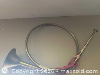 MaxSold Auction: Brass Hunting/Coach Horn with Decorative Cord - Kingston (Ontario, Canada) SELLER MANAGED Downsizing Online Auction -  Railway Street