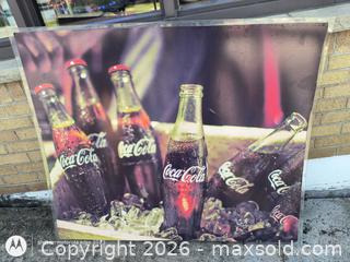MaxSold Auction: Coca-Cola Printed Metal Wall Art Print, Square, Large (30–40 in) - Kingston (Ontario, Canada) SELLER MANAGED Downsizing Online Auction -  Railway Street