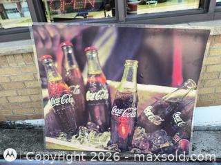 MaxSold Auction: Coca-Cola Printed Metal Wall Art Print, Square, Large (30–40 in) - Kingston (Ontario, Canada) SELLER MANAGED Downsizing Online Auction -  Railway Street