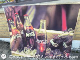 MaxSold Auction: Coca-Cola Printed Metal Wall Art Print, Square, Large (30–40 in) - Kingston (Ontario, Canada) SELLER MANAGED Downsizing Online Auction -  Railway Street