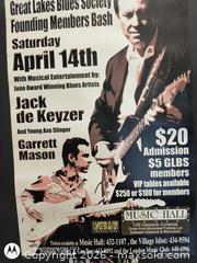 MaxSold Auction: Framed 11 x 17 Poster: Jack de Keyzer & Garrett Mason - Kingston (Ontario, Canada) SELLER MANAGED Downsizing Online Auction -  Railway Street