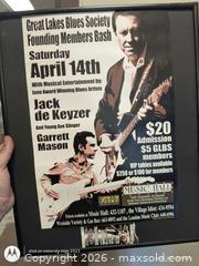 MaxSold Auction: Framed 11 x 17 Poster: Jack de Keyzer & Garrett Mason - Kingston (Ontario, Canada) SELLER MANAGED Downsizing Online Auction -  Railway Street