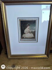 MaxSold Auction: Framed Print of Young Girl in Gold Gilt Frame, Signed - Kingston (Ontario, Canada) SELLER MANAGED Downsizing Online Auction -  Railway Street