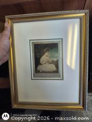 MaxSold Auction: Framed Print of Young Girl in Gold Gilt Frame, Signed - Kingston (Ontario, Canada) SELLER MANAGED Downsizing Online Auction -  Railway Street