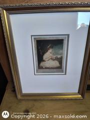 MaxSold Auction: Framed Print of Young Girl in Gold Gilt Frame, Signed - Kingston (Ontario, Canada) SELLER MANAGED Downsizing Online Auction -  Railway Street