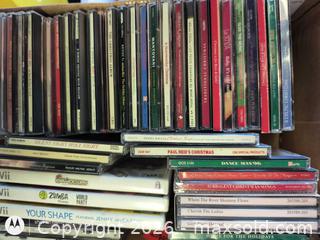 MaxSold Auction: Lot of 26-50 Audio CDs and Wii Game Discs (Cases Included) - Kingston (Ontario, Canada) SELLER MANAGED Downsizing Online Auction -  Railway Street
