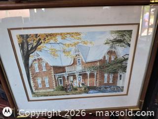 MaxSold Auction: Signed Limited Edition Framed Print — House & Figures - Kingston (Ontario, Canada) SELLER MANAGED Downsizing Online Auction -  Railway Street