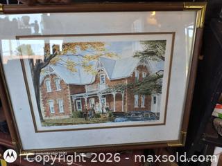 MaxSold Auction: Signed Limited Edition Framed Print — House & Figures - Kingston (Ontario, Canada) SELLER MANAGED Downsizing Online Auction -  Railway Street