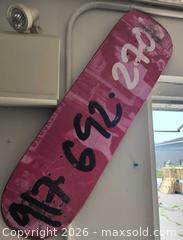MaxSold Auction: Unbranded Pink/Black/White Maple Skateboard Deck 8.0-8.25 in - Kingston (Ontario, Canada) SELLER MANAGED Downsizing Online Auction -  Railway Street