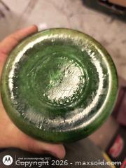 MaxSold Auction: Vintage Mid-Century Green Textured Glass Vase - Kingston (Ontario, Canada) SELLER MANAGED Downsizing Online Auction -  Railway Street