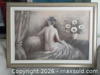 MaxSold Auction: Painting Lady Sitting Back - Clarington (Ontario, Canada) SELLER MANAGED Moving Online Auction - Donaldson Drive