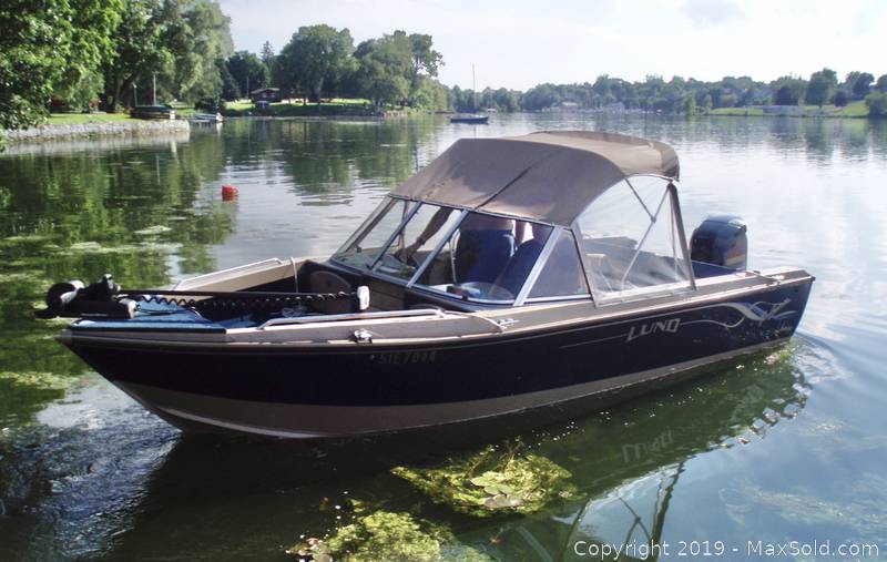 2000 Lund, 1900 Aluminum Fishing Boat, 135 Evinrude outboard