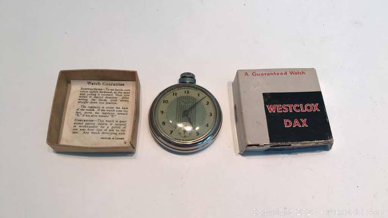 Westclox dax pocket online watch