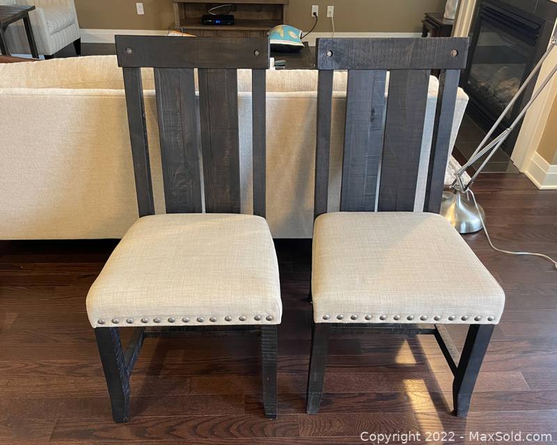 Pair of Urban Barn Ironside Collection Kitchen Chairs Maxsold