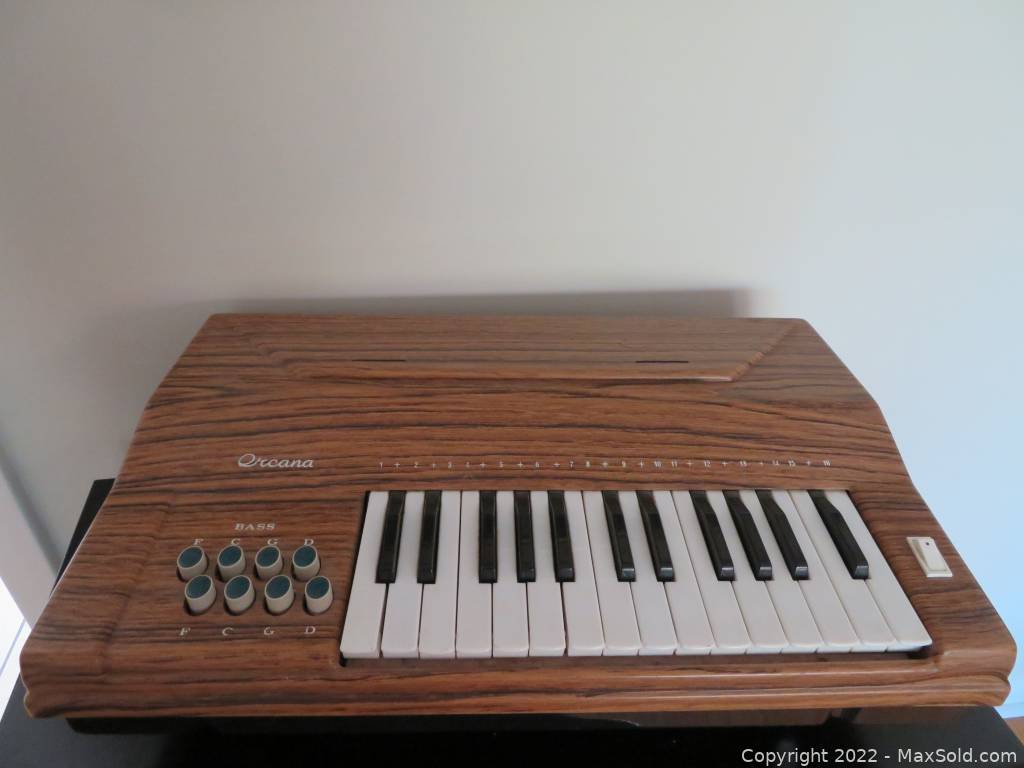 Vintage 1970's Orcana Chord Organ Model 508 by Organ Company of