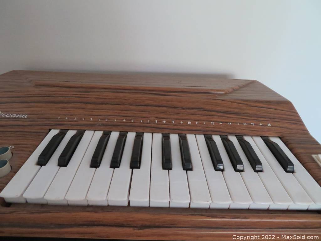 Vintage 1970's Orcana Chord Organ Model 508 by Organ Company of