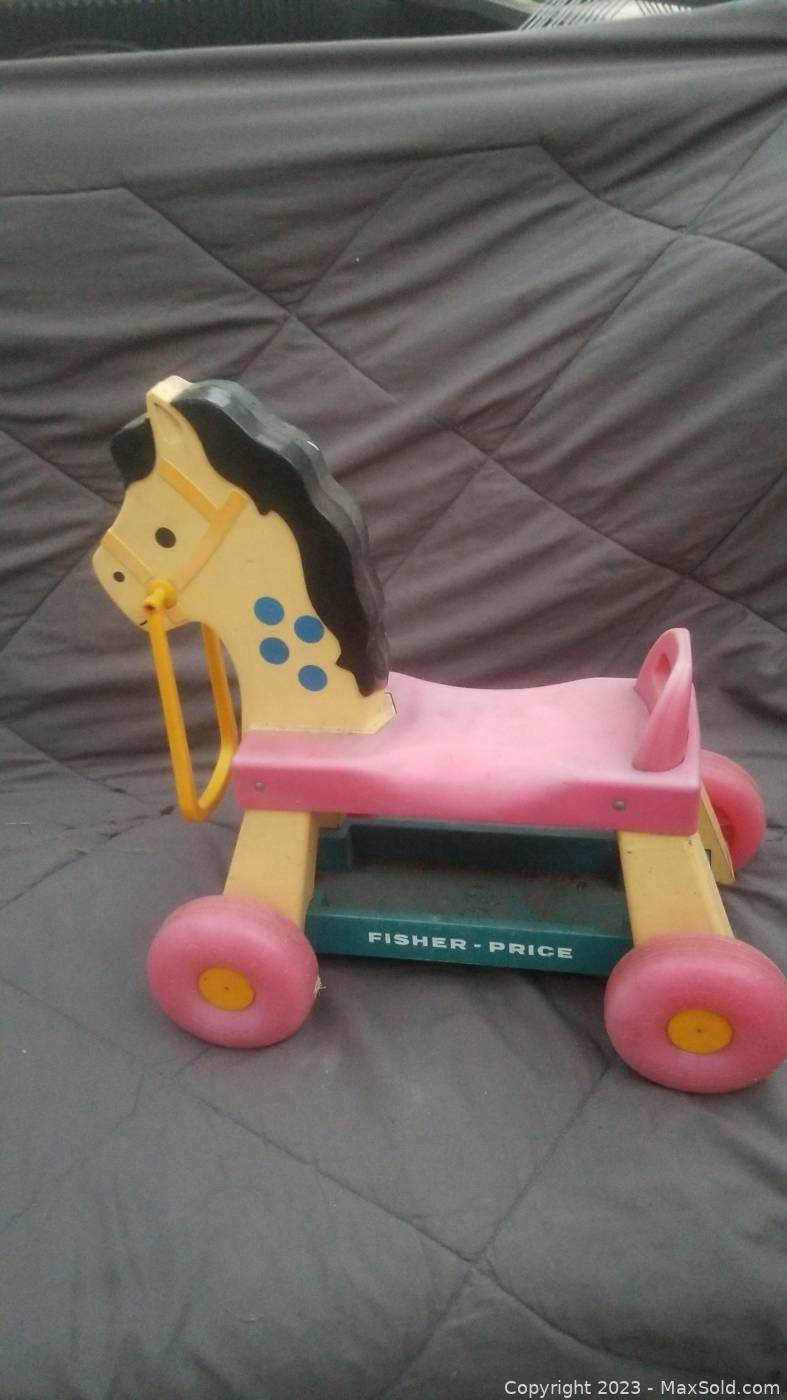 Fisher price ride online on horse vintage