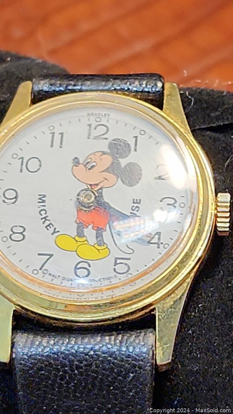 Bradley RARE SWISS Mickey Mouse WATCH MaxSold