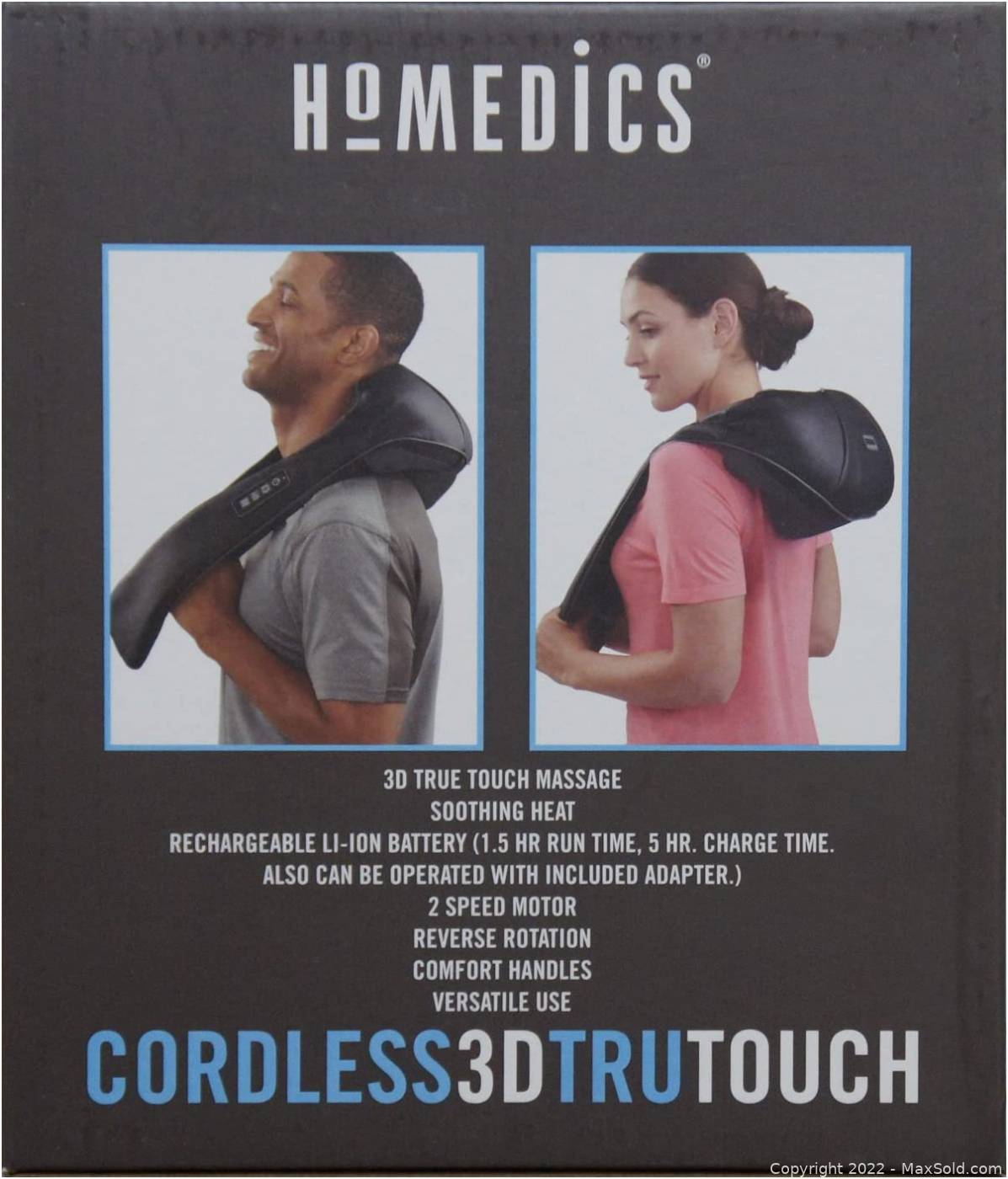 Brand New Homedics Cordless 3D Trutouch Neck and Shoulder Massager
