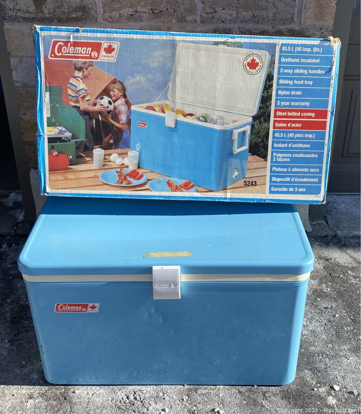 Coleman snow lite store cooler