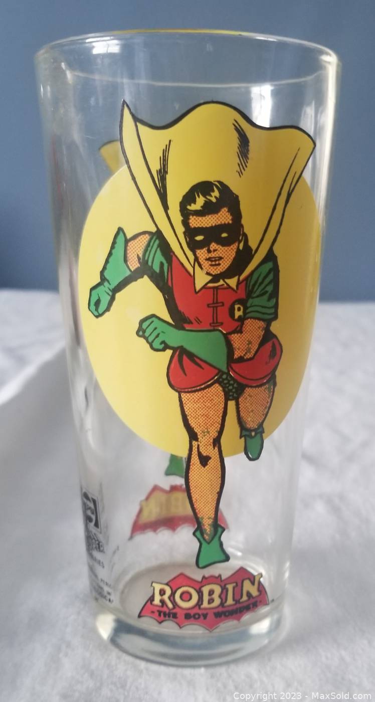 1978 DC COMICS batman and robin boy wonder robin pepsi glass