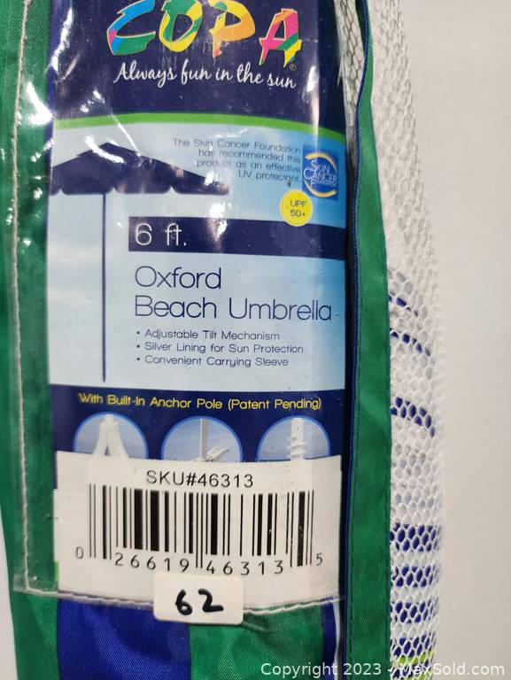 copa 6 ft beach umbrella