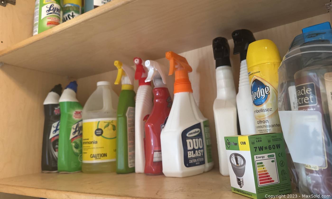 Cleaning supplies clearance lot