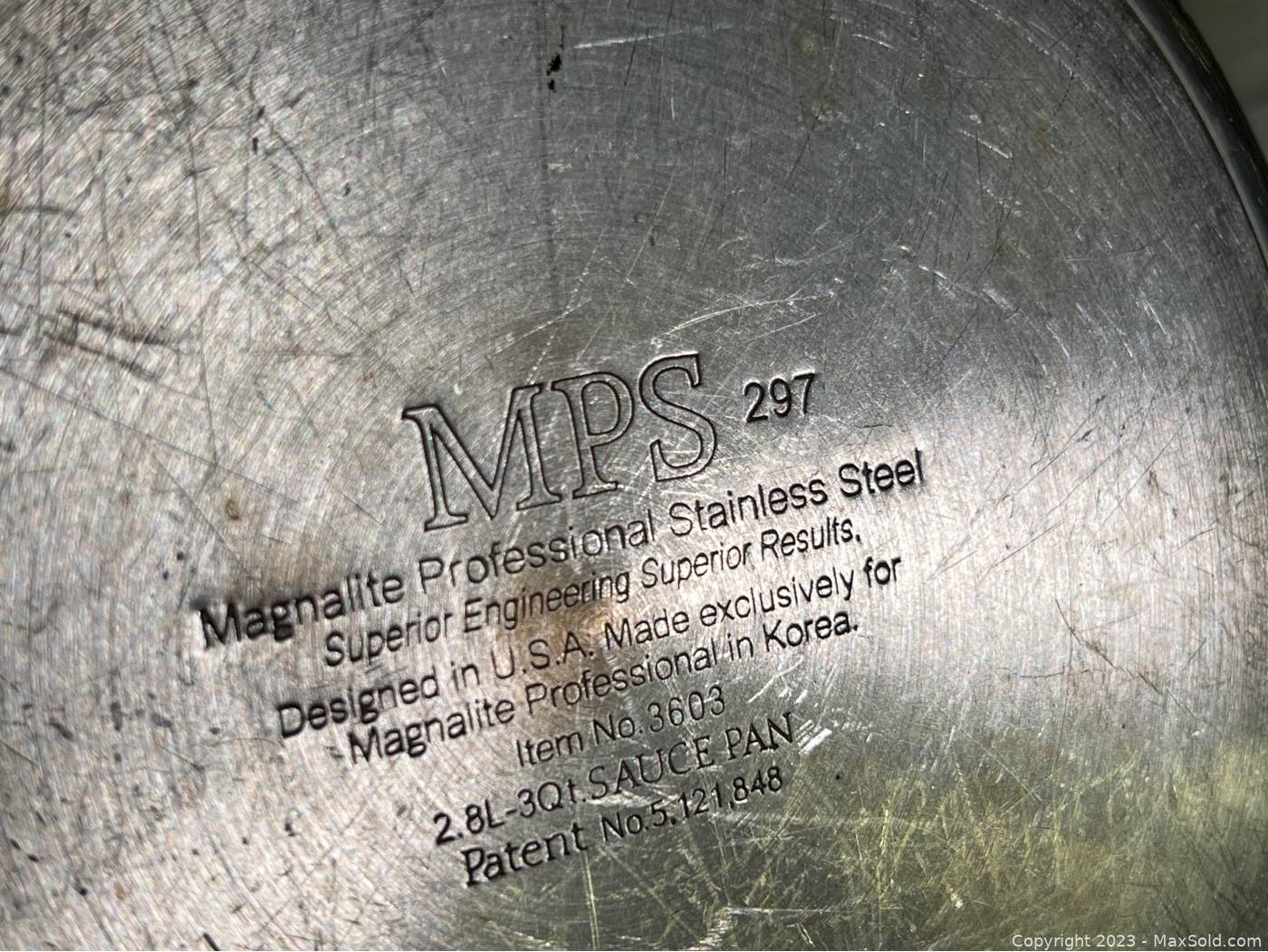 MPS Magnalite Professional Stainless Steel Cook Pans