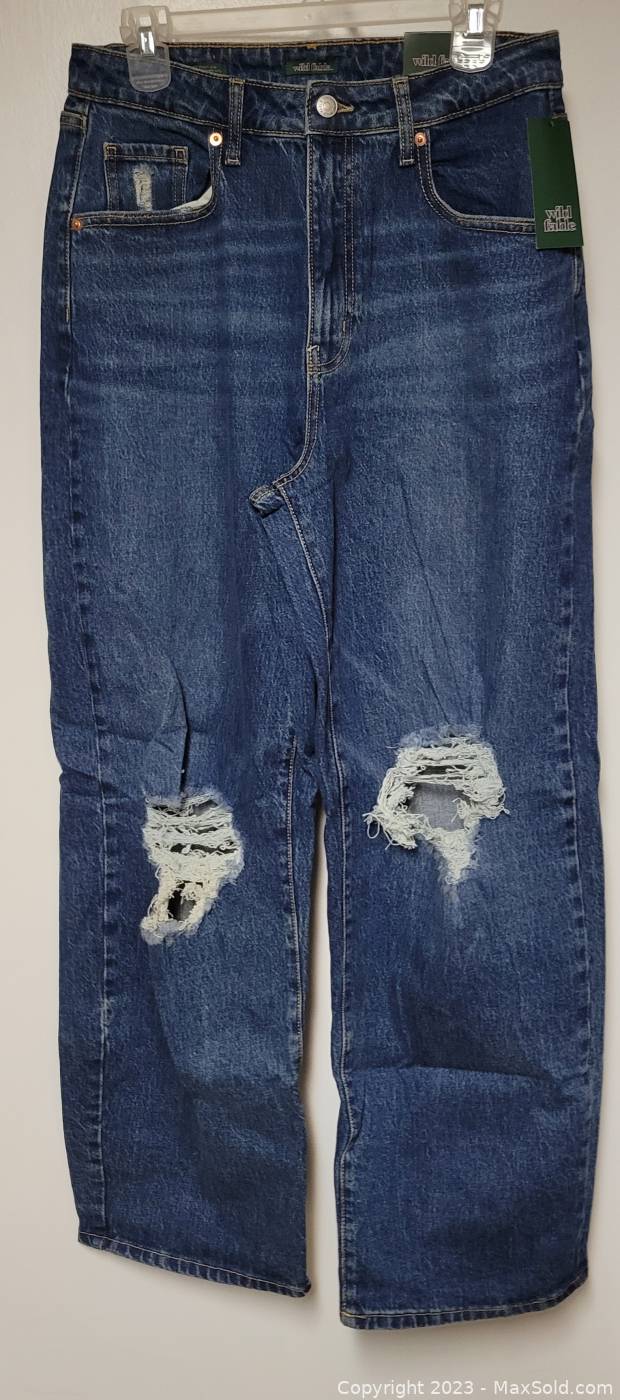 wild fable, Jeans, Superhigh Rise Distressed Baggy Jeans
