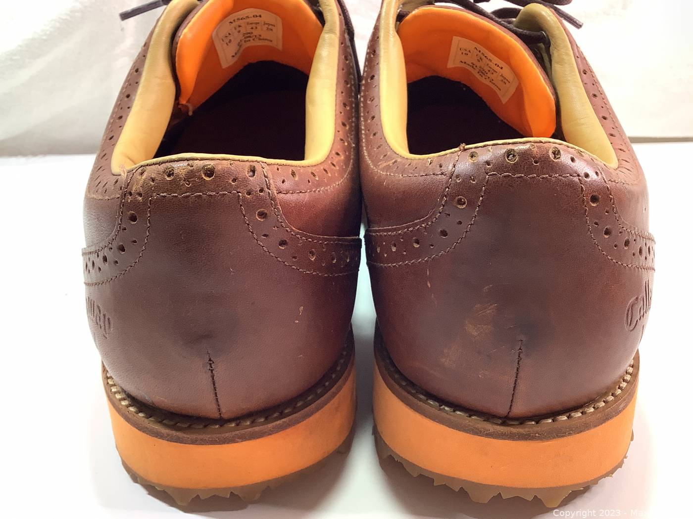 Callaway brogue golf shoes top