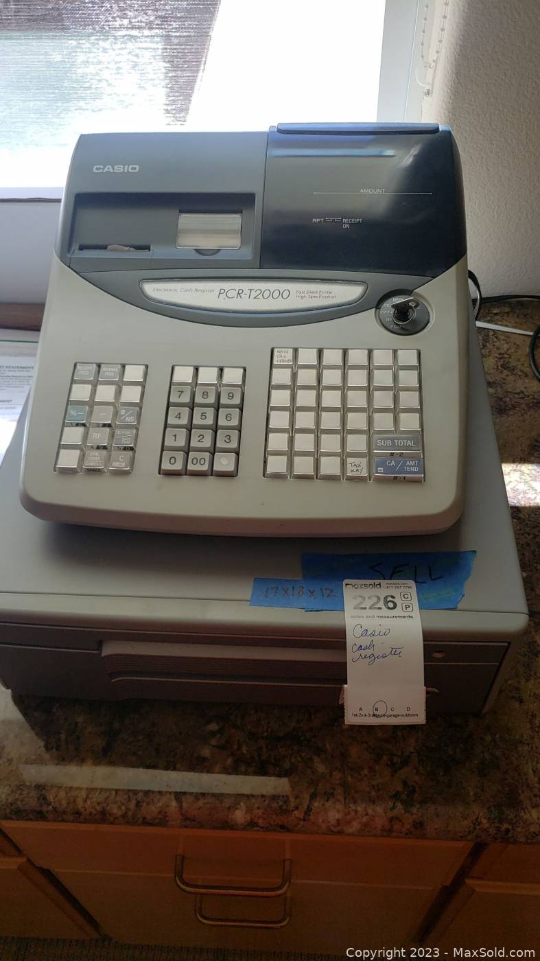 Pcr t2000 cash discount register