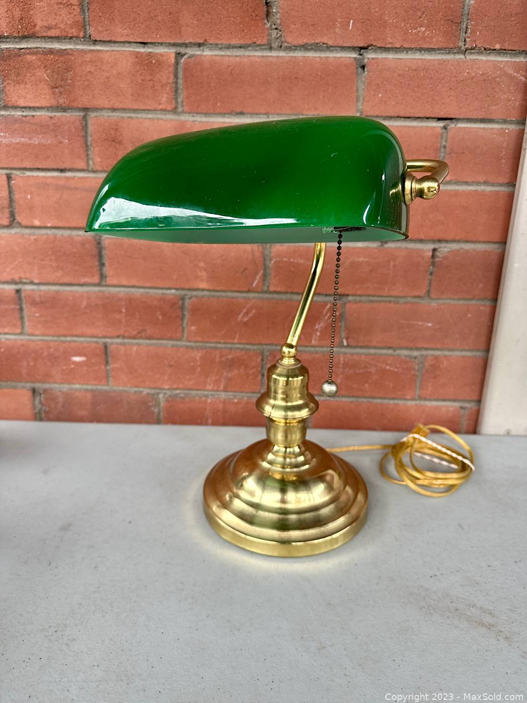 Green Gold Bankers Lamp -  Canada