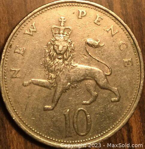 8) -Elizabeth II Ten pence British | MaxSold