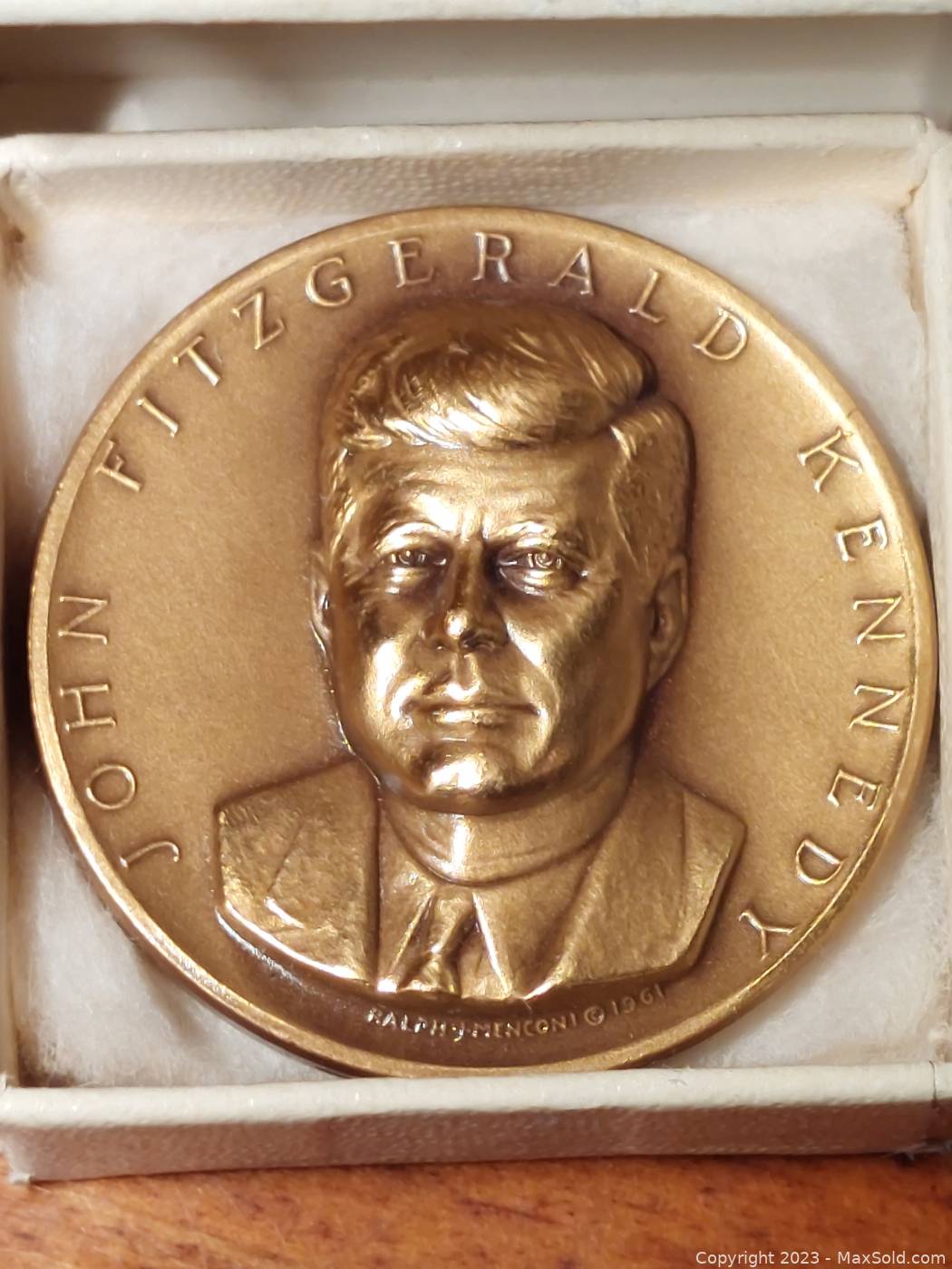 John Fitzgerald Kennedy Bronze Medallion - Medallic Art Company