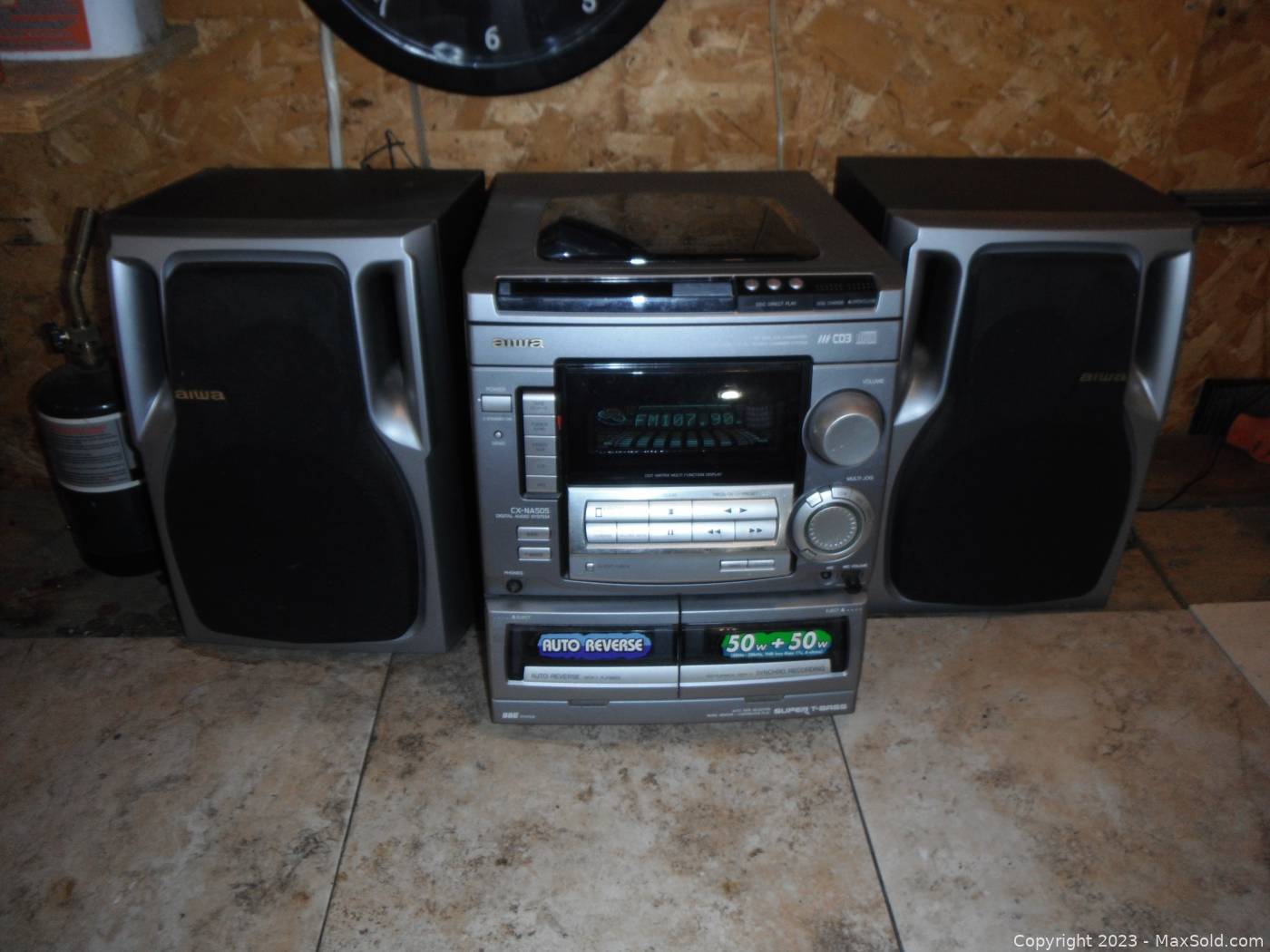 AIWA CX-NA505 Stereo System with Speakers | Maxsold