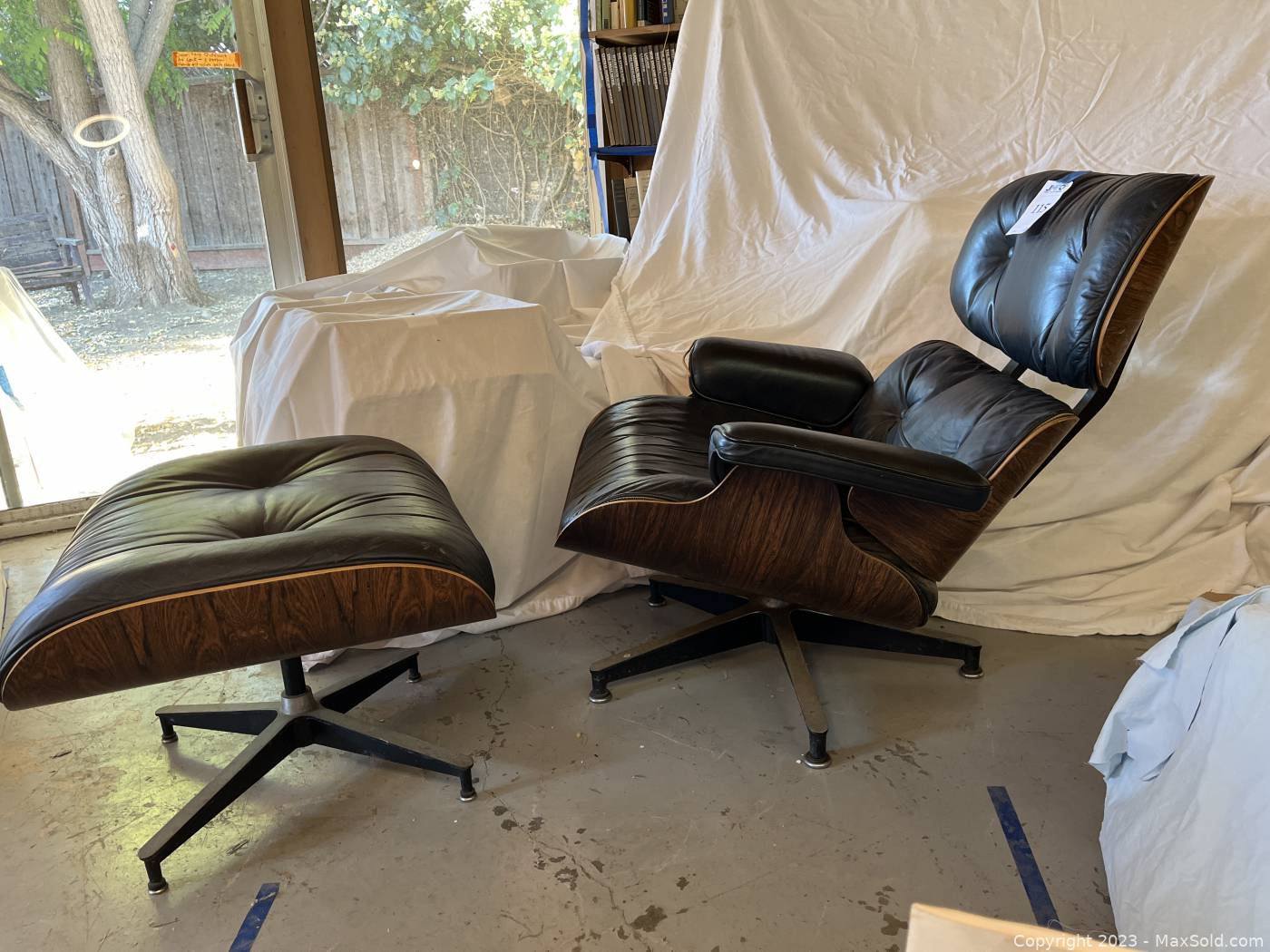 Eames lounge top chair auction