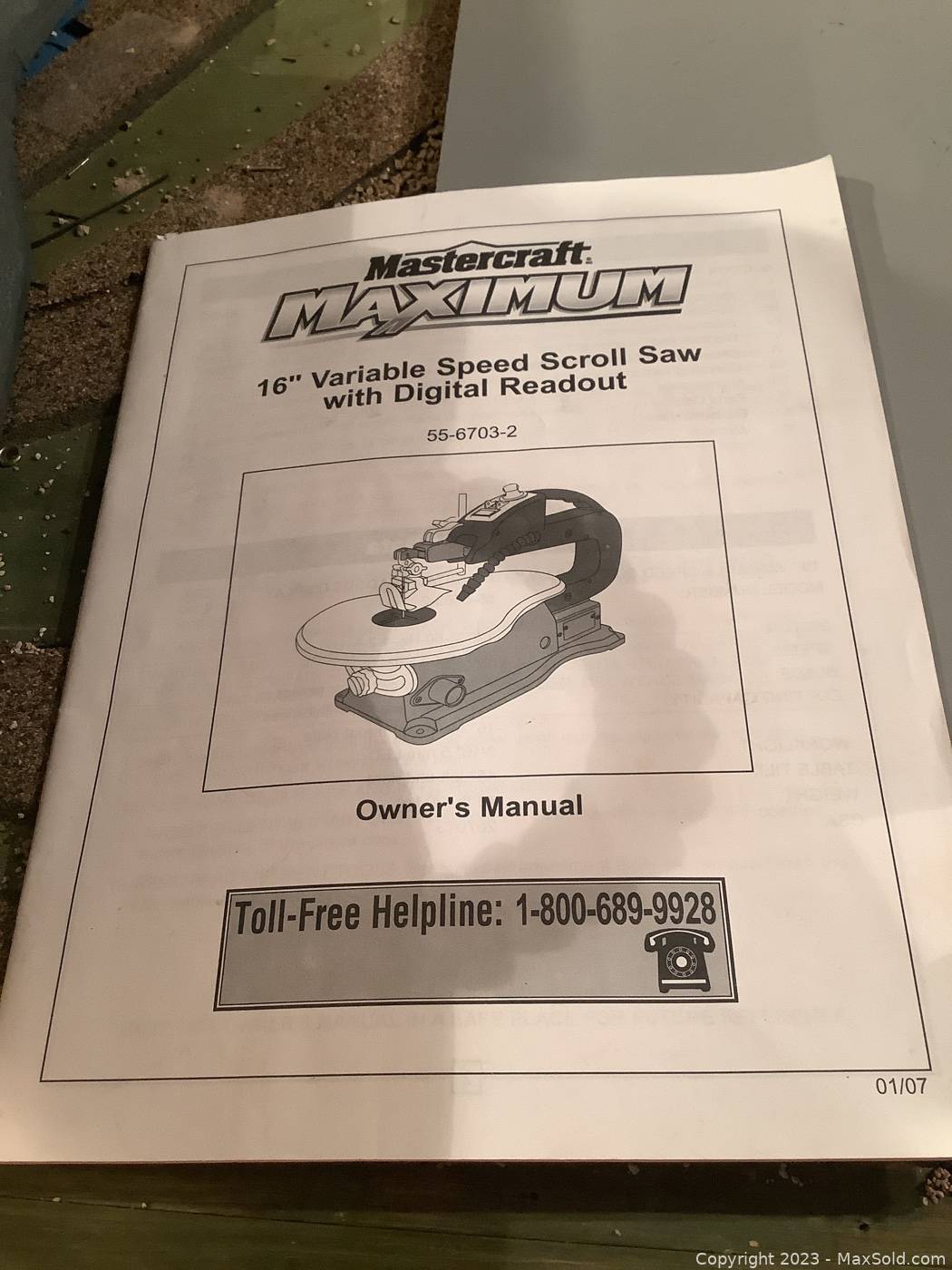 Mastercraft scroll store saw